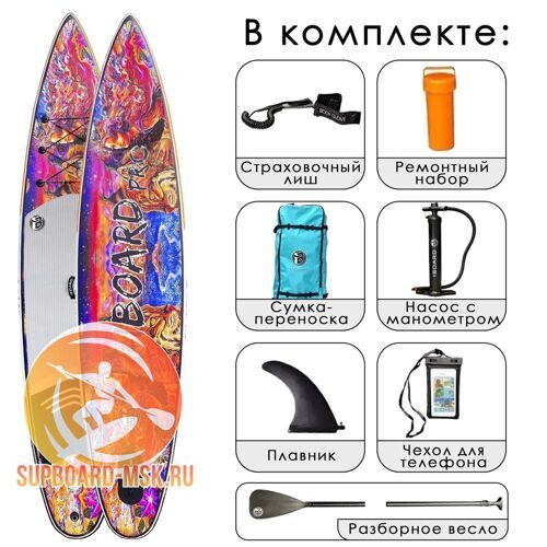 Надувная доска iBoard PRO Рысь 12'6x33"